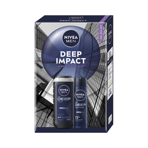 Nivea Men Deep Impact (Pánska vianočná darčeková kazeta)