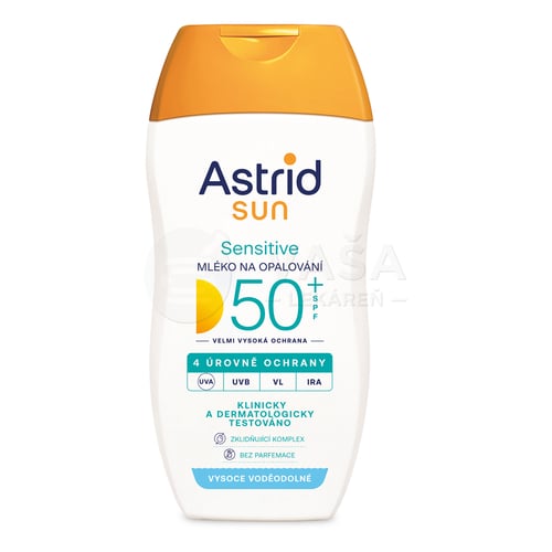 Astrid Sun Sensitive mlieko na opaľovanie na citlivú pokožku SPF50+