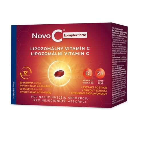 Novo C Komplex Forte Lipozomálny Vitamín C + Vitamín D3 + Zinok