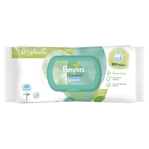 Pampers Harmonie Aqua Vlhčené obrúsky