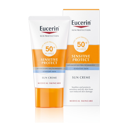 Eucerin Sun Sensitive Protect Krém na opaľovanie na citlivú a suchú pleť SPF50+