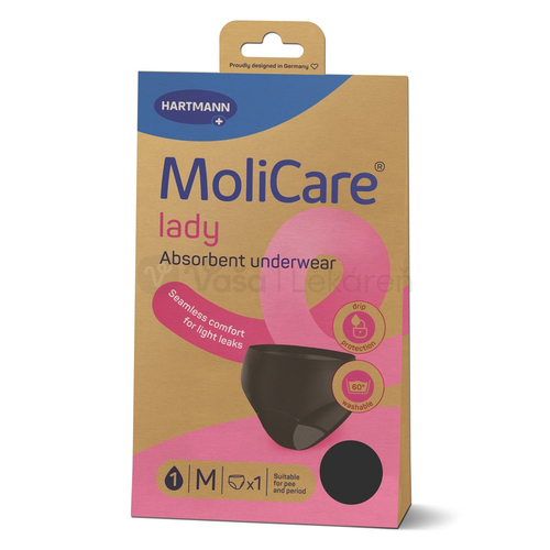 MoliCare Lady M Absorpčná prateľná spodná bielizeň pre ženy, veľkosť M