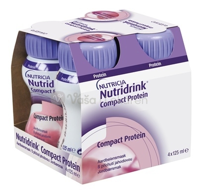 Nutridrink Compact Protein Jahodová príchuť