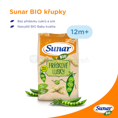 Sunar BIO Chrumky Hráškové struky (od ukončeného 12.mesiaca)