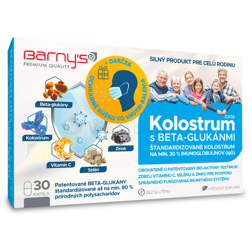 Barny&#039;s Kolostrum s beta-glukánmi + darček