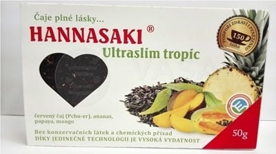 Hannasaki Ultraslim tropic Červený čaj s ovocím