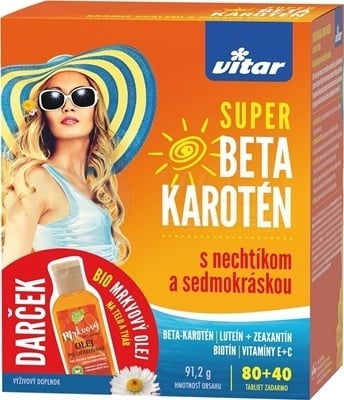 Vitar Super beta karotén s nechtíkom a sedmokráskou + darček