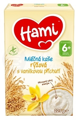Hami Mliečna kaša ryžová s vanilkovou príchuťou (od ukončeného 6. mesiaca)