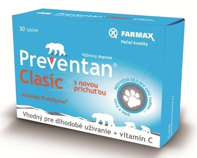 Farmax Preventan Clasic + Vitamín C s novou príchuťou