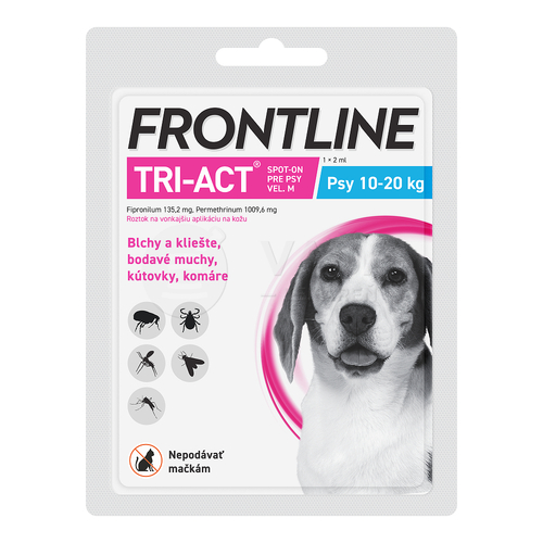 FRONTLINE Tri-act Spot-On pre psy M (10-20 kg)