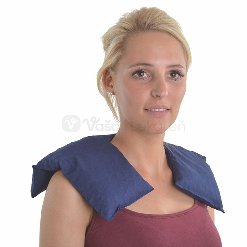 Nahrievací krčný vankúšik s čerešňovými kôstkami (40 x 28 cm)