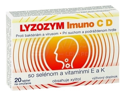 Lyzozym Imuno C D so selénom a vitamínmi E a K