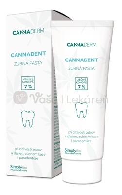 Cannaderm Cannadent Ošetrujúca zubná pasta