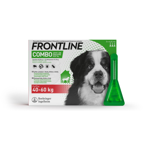 FRONT. Combo Spot-On pre psy XL (40-60 kg)