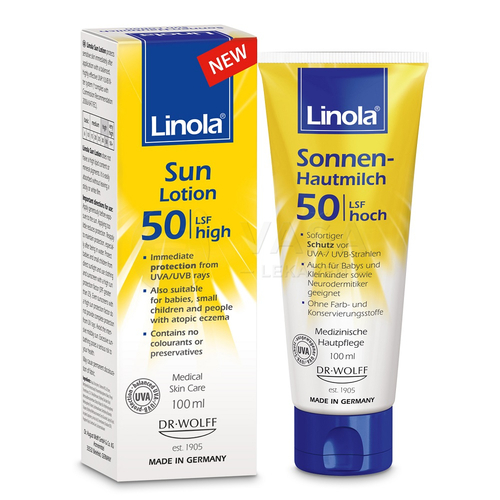 Linola Sun Mlieko na opaľovanie na citlivú pokožku SPF50