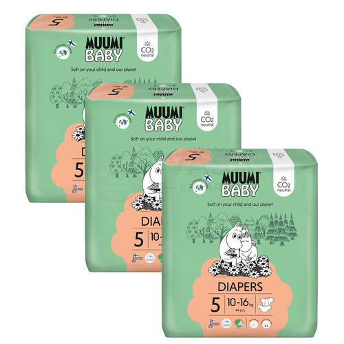 Muumi Baby 5 Maxi+ Detské EKO plienky (10-16 kg)