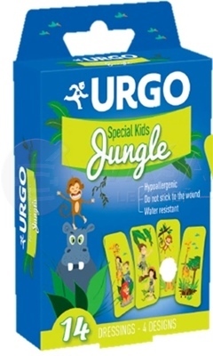 Urgo Napl.detska Jungle 4motivy 14ks xxx