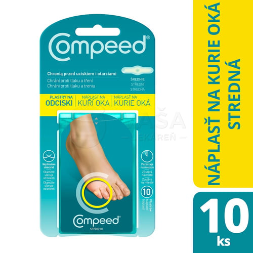 Compeed Hydrokoloidná zvlhčujúca náplasť na kurie oká (stredná)