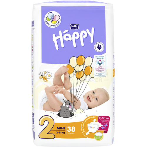 Bella Baby Happy 2 Mini Detské plienkové nohavičky (3-6 kg)