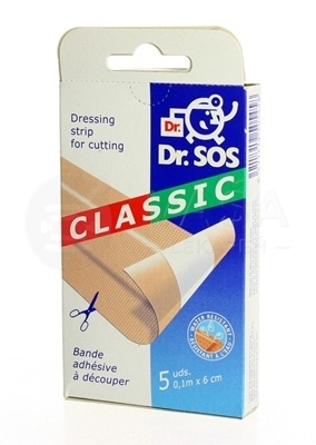 Dr. SOS Classic Vodeodolné náplasti ( pás 10 cm x 6 cm)