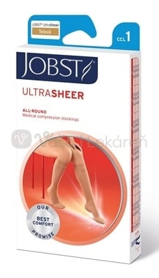 JOBST Ultra Sheer Kompresívne lýtkové pančuchy, I.KT, so zatvorenou špičkou, telové, veľ. III