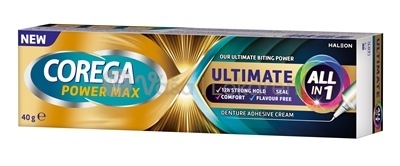 Corega Power Max Ultimate All in 1 Fixačný krém na zubné protézy