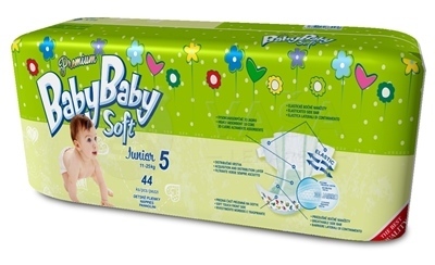 BabyBaby Soft Premium Junior Detské plienky (12-25 kg)