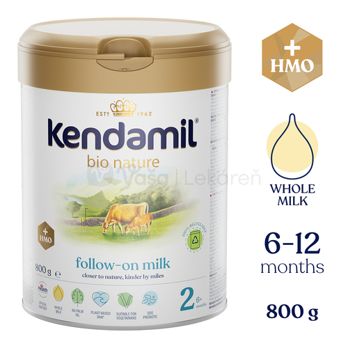 Kendamil BIO Nature 2 HMO+ Následná dojčenská mliečna výživa (od ukončeného 6. mesiaca)