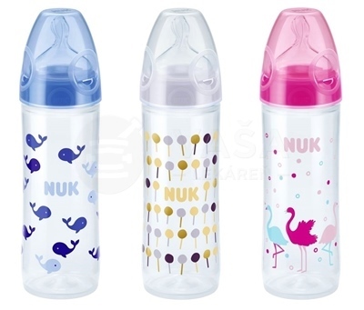 NUK FC+ PP Love Fľaša so silikónovým cumlíkom, otvor na mlieko &quot;M&quot;, rôzne farby
