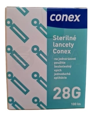 Conex Sterilné lancety 28G