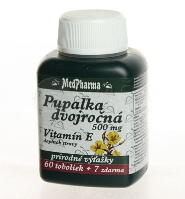 MedPharma Pupalka dvojročná 500 mg + Vitamín E