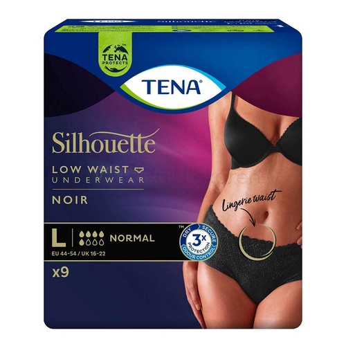 Tena Silhouette Normal Noir L Dámske inkontinenčné nohavičky