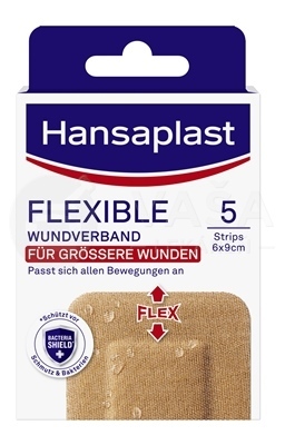 Hansaplast Flexible XXL Elastic Elastická náplasť (6 x 9 cm)
