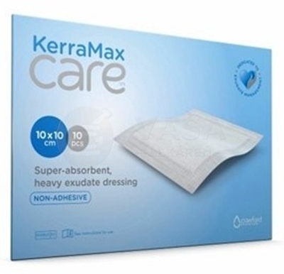 KerraMax Care Superabsorpčné, neadhezívne krytie na rany (10 x 10 cm)