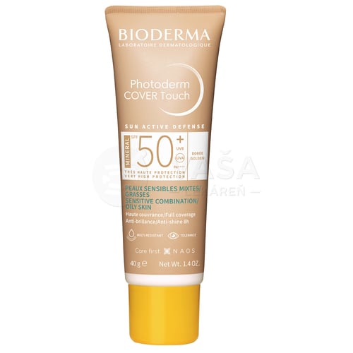 Bioderma Photoderm Cover Touch Minerálny make-up SPF50+ (tmavý odtieň)