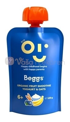 Beggs BIO Smoothie s ovocím, jogurtom a ovsenými vločkami (od ukončeného 6. mesiaca)