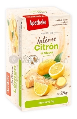 Apotheke Premier Intense Čaj Citrón a Zázvor