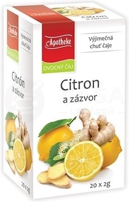 Apotheke Premier Selection Čaj Citrón a Zázvor