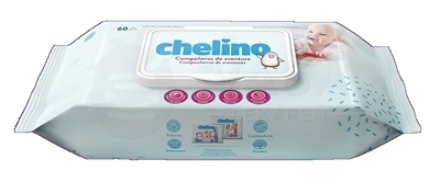 Chelino Vlhčené obrúsky pre deti s nechtíkovým extraktom, vitamínom A a E