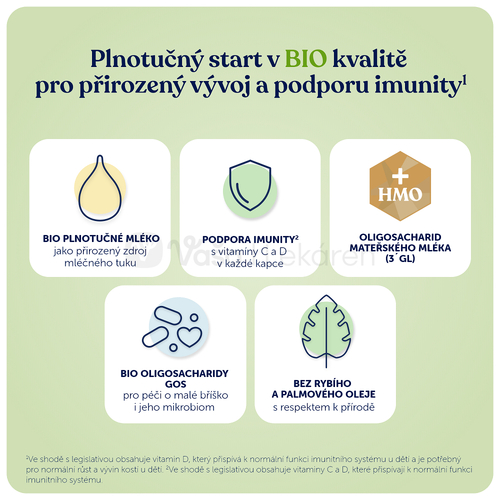 Kendamil BIO Nature 2 HMO+ Následná dojčenská mliečna výživa (od ukončeného 6. mesiaca)