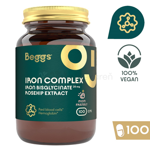 Beggs Iron Bisglycinate 20 mg + Rosehip Extrakt