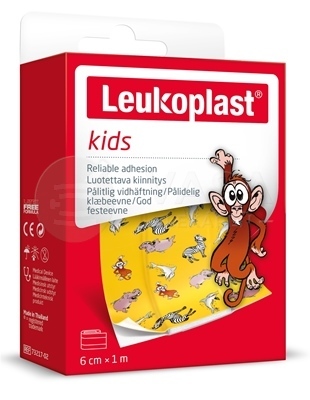 Leukoplast Kids Náplasť na rany pre deti (6 cm x 1 m)