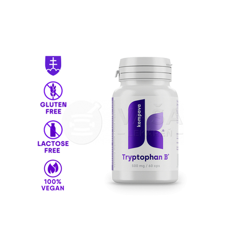 Kompava Tryptofan B+ 500 mg (dobrá nálada a spánok)
