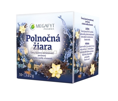 Megafyt Polnočná žiara Čierny čaj s chuťou vanilky a karamelu