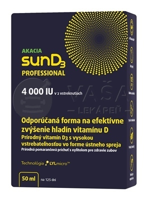 Akacia sunD3 4000 IU Professional