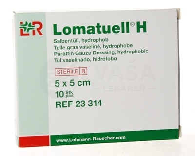 Lomatuell H Tyl parafínový sterilný (5 x 5 cm)