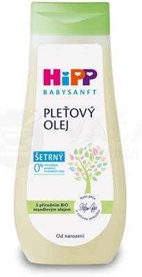 HiPP BabySanft Detský šetrný pleťový olej s Bio mandľovým olejom