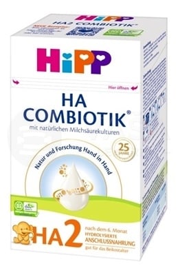 HiPP HA 2 Combiotik Následná mliečna dojčenská výživa (od ukončeného 6. mesiaca)