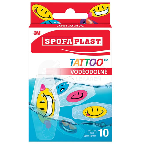 3M SpofaPlast č. 115N Detské vodeodolné náplasti Tattoo (mix veľkostí)