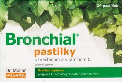 Dr. Müller Bronchial pastilky s extraktom brečtanu a vitamínom C